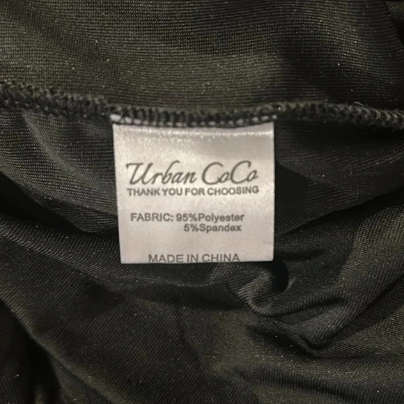 Urban CoCo Black Wrap Front Long Sleeve Velour Maxi Dress Women Size Small NWT - Picture 6 of 9